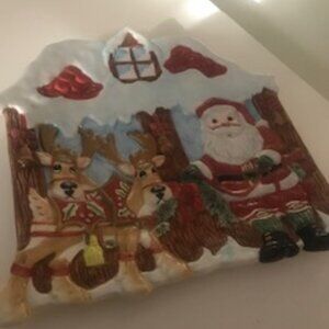 Fitz & Floyd - New In Box - Santa Canape Dish
